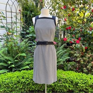 NWOT Worth Black & White Graphic Jacquard Square Neck Sheath Sz 2